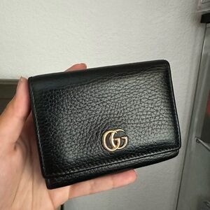 Gucci Black Textured Leather men’s wallet